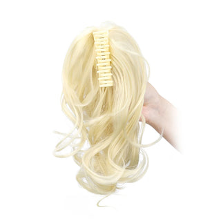 Synthetic 12 Inch Curly Ponytail Clip Extensions cashymart