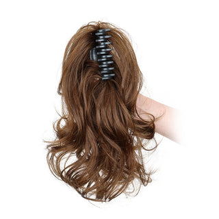  Synthetic 12 Inch Curly Ponytail Clip Extensions cashymart