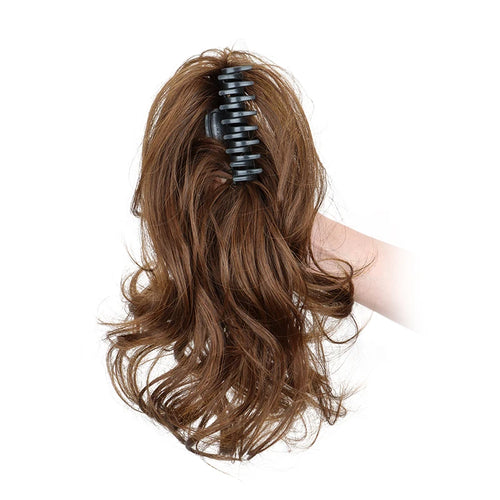  Synthetic 12 Inch Curly Ponytail Clip Extensions cashymart