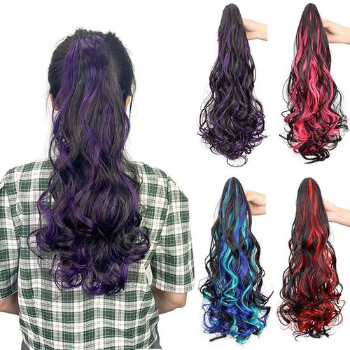  Synthetic 20 Inch Curly Ponytail Hair Extension cashymart