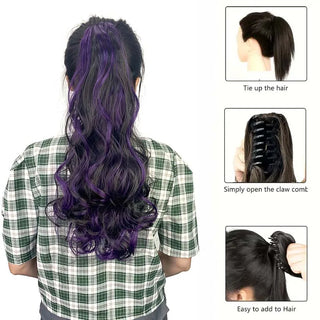  Synthetic 20 Inch Curly Ponytail Hair Extension cashymart