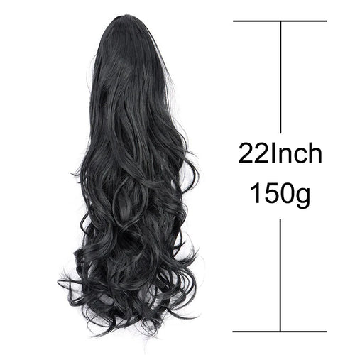  Synthetic 22 Inch Curly Ponytail Extensions cashymart