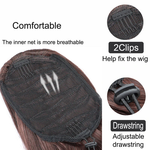  Synthetic 22 Inch Curly Ponytail Extensions cashymart