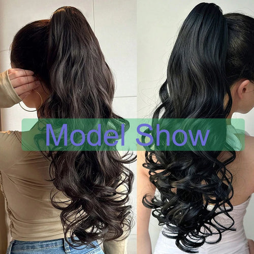  Synthetic 22 Inch Curly Ponytail Extensions cashymart