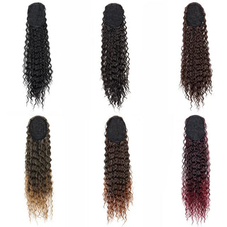  Synthetic 22 Inch Kinky Curly Ponytail Clip In cashymart