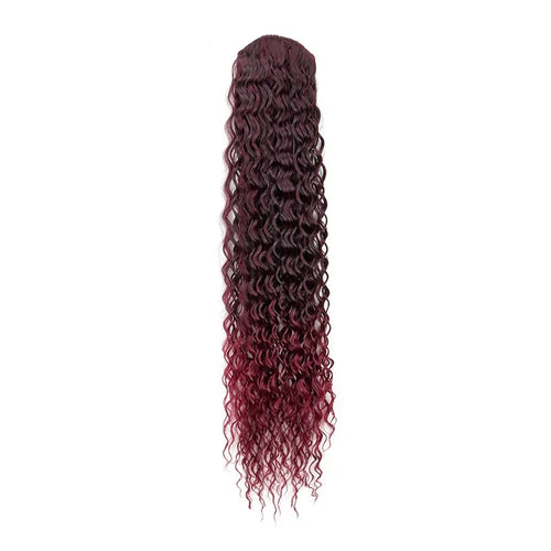  Synthetic 22 Inch Kinky Curly Ponytail Clip In cashymart
