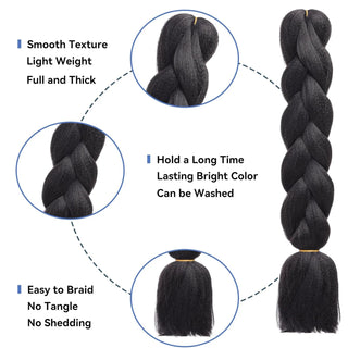  Synthetic 24 Inch 100g Braiding Hair Extensions cashymart
