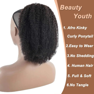  Synthetic Afro Puff Drawstring Ponytail Extension cashymart