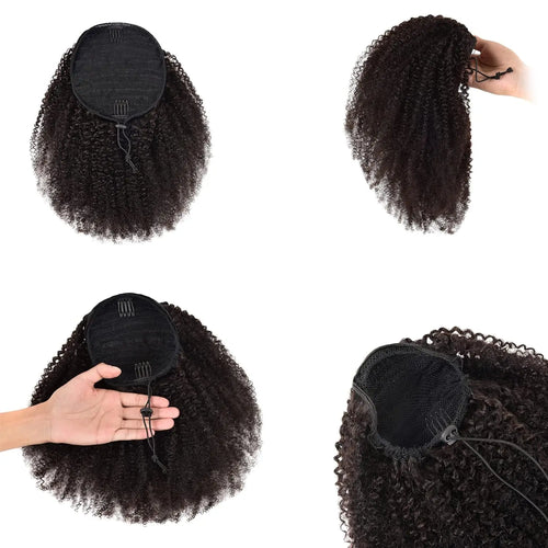 Synthetic Afro Puff Drawstring Ponytail Extension cashymart