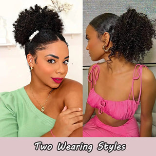  Synthetic Afro Puff Drawstring Ponytail Extension cashymart