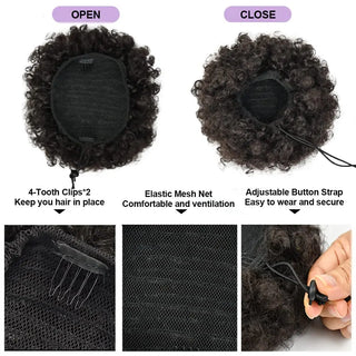 Synthetic Afro Puff Drawstring Ponytail Extension cashymart