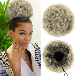  Synthetic Afro Puff Drawstring Ponytail Extension cashymart