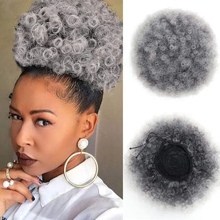  Synthetic Afro Puff Drawstring Ponytail Extension cashymart