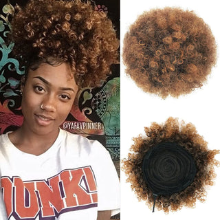  Synthetic Afro Puff Drawstring Ponytail Extension cashymart