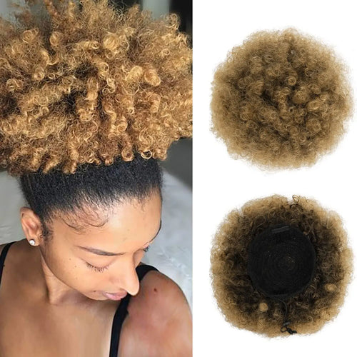  Synthetic Afro Puff Drawstring Ponytail Extension cashymart
