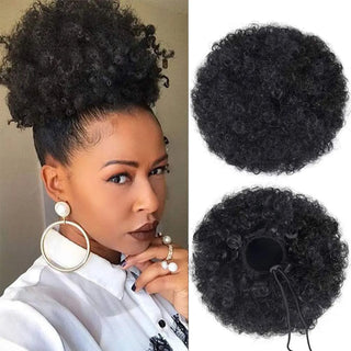  Synthetic Afro Puff Drawstring Ponytail Extension cashymart