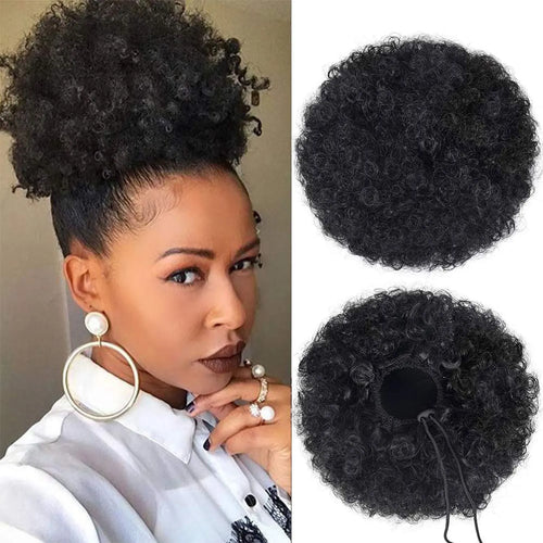  Synthetic Afro Puff Drawstring Ponytail Extension cashymart