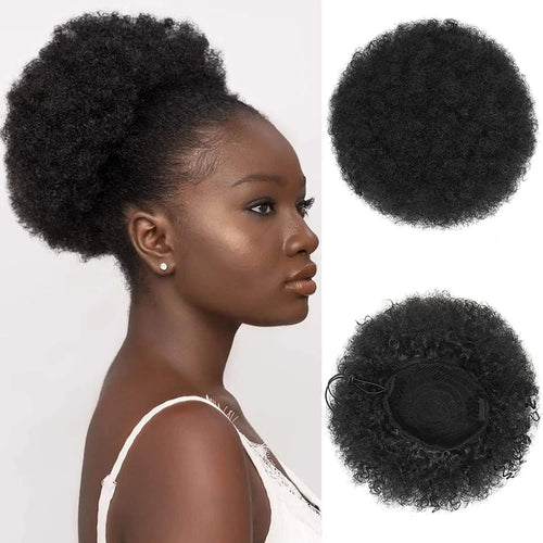  Synthetic Afro Puff Drawstring Ponytail Extension cashymart