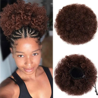 Synthetic Afro Puff Drawstring Ponytail Extension cashymart