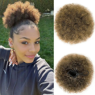  Synthetic Afro Puff Drawstring Ponytail Extension cashymart