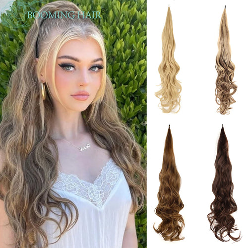  Synthetic Blonde Ponytail Extensions 26 Inch cashymart