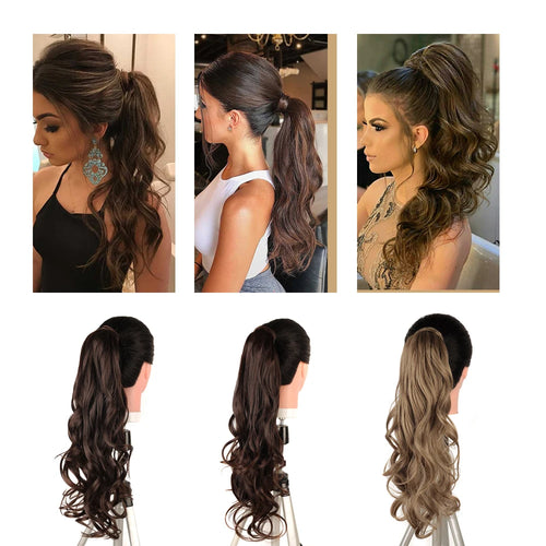  Synthetic Blonde Ponytail Extensions 26 Inch cashymart
