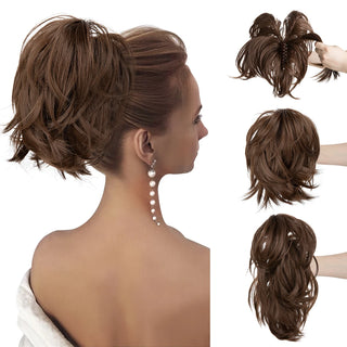  Synthetic Claw Clip In Ponytail Hair Extensions for Women cashymart