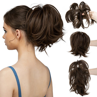 Synthetic Claw Clip In Ponytail Hair Extensions for Women cashymart