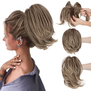  Synthetic Claw Clip In Ponytail Hair Extensions for Women cashymart