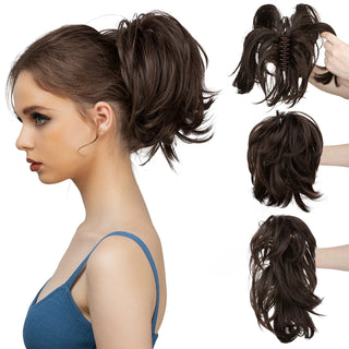  Synthetic Claw Clip In Ponytail Hair Extensions for Women cashymart