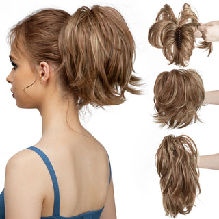  Synthetic Claw Clip In Ponytail Hair Extensions for Women cashymart