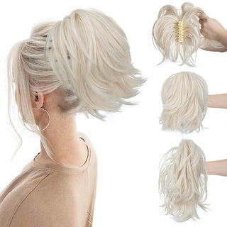  Synthetic Claw Clip In Ponytail Hair Extensions for Women cashymart