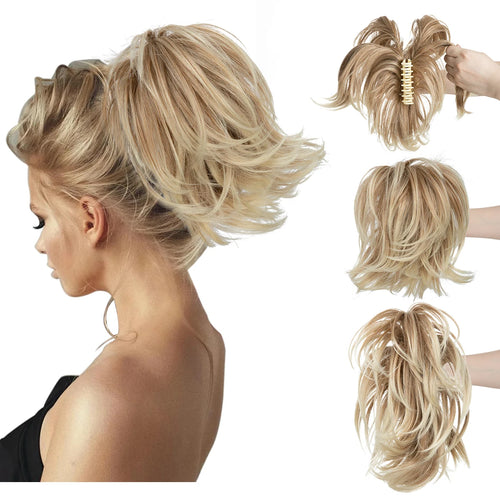  Synthetic Claw Clip In Ponytail Hair Extensions for Women cashymart
