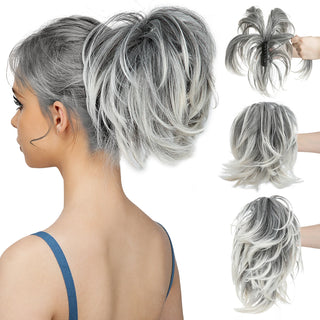  Synthetic Claw Clip In Ponytail Hair Extensions for Women cashymart