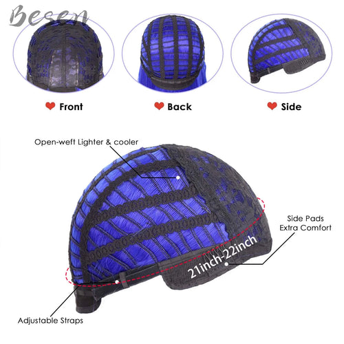  Synthetic Dark Blue Bob Wig for Cosplay cashymart
