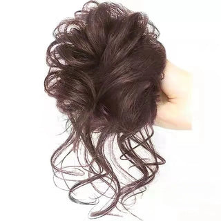  Synthetic Fashion Messy Curly Hair Buns Elastic Band for Women cashymart