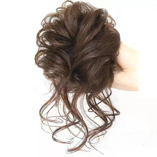  Synthetic Fashion Messy Curly Hair Buns Elastic Band for Women cashymart