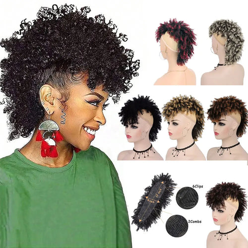  Synthetic High Puff Afro Mohawk Ponytail Extension cashymart