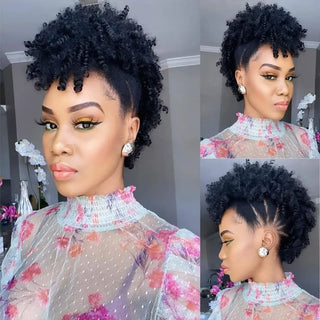  Synthetic High Puff Afro Mohawk Ponytail Extension cashymart