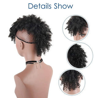  Synthetic High Puff Afro Mohawk Ponytail Extension cashymart