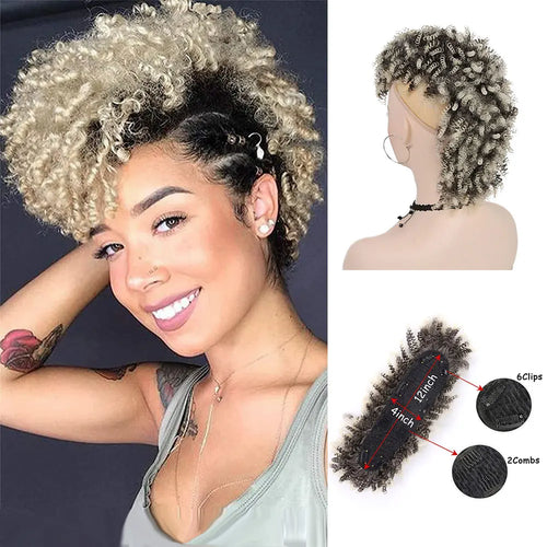 Synthetic High Puff Afro Mohawk Ponytail Extension cashymart