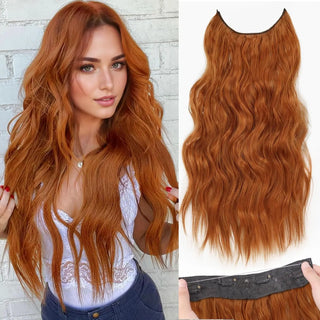  Synthetic Invisible Wire Hair Extensions 20 Inch cashymart