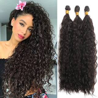  Synthetic Long Curly Hair Extensions 22 to 30 Inch Ombre cashymart