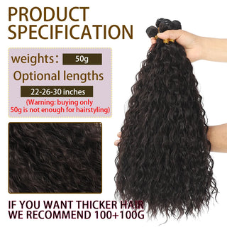  Synthetic Long Curly Hair Extensions 22 to 30 Inch Ombre cashymart