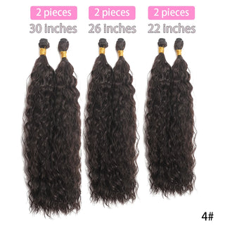 Synthetic Long Curly Hair Extensions 22 to 30 Inch Ombre cashymart