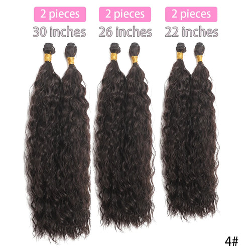  Synthetic Long Curly Hair Extensions 22 to 30 Inch Ombre cashymart
