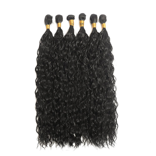  Synthetic Long Curly Hair Extensions 22 to 30 Inch Ombre cashymart