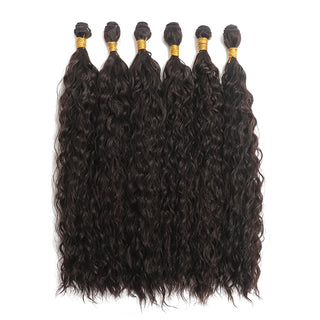  Synthetic Long Curly Hair Extensions 22 to 30 Inch Ombre cashymart