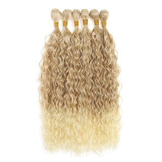  Synthetic Long Curly Hair Extensions 22 to 30 Inch Ombre cashymart