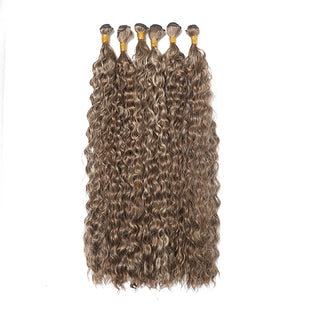  Synthetic Long Curly Hair Extensions 22 to 30 Inch Ombre cashymart